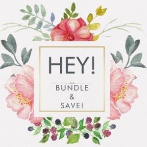 Bundle 2 or more items for 15% off!!